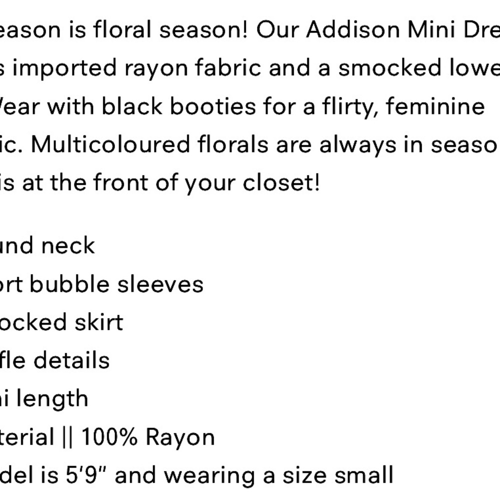 Addison mini ruffled dress by saltwater luxe size extra small - Picture 5 of 9